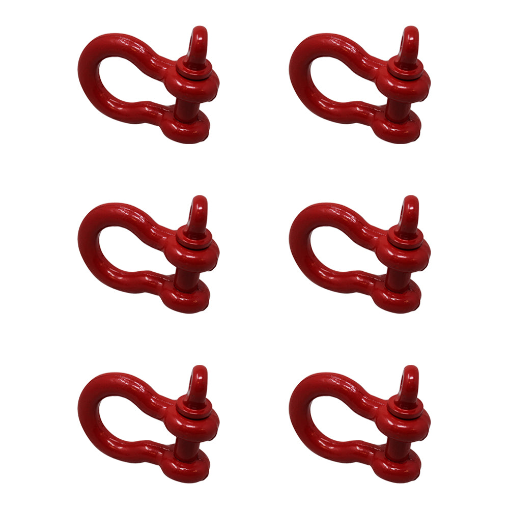6x 3/4" Shackle Screw Pin Clevis Anchor Bow Shackles Sling Cable Chain Rigging