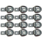 (12) 3/8" Bolt On D Ring Toy Hauler ATV Tie Down Flatbed Trailer Strap Ring