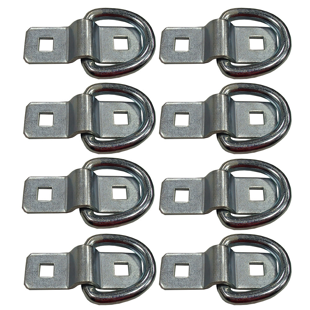 DR038-SS Eight (8) New Bolt-on D-Rings For Trucks / Trailers