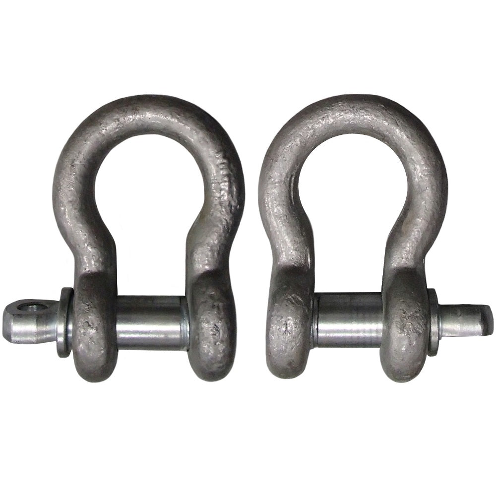 2x 3/4" Screw Pin Shackle Anchor D Ring Chain Cable Haul Lift Rope Clevis Diesel
