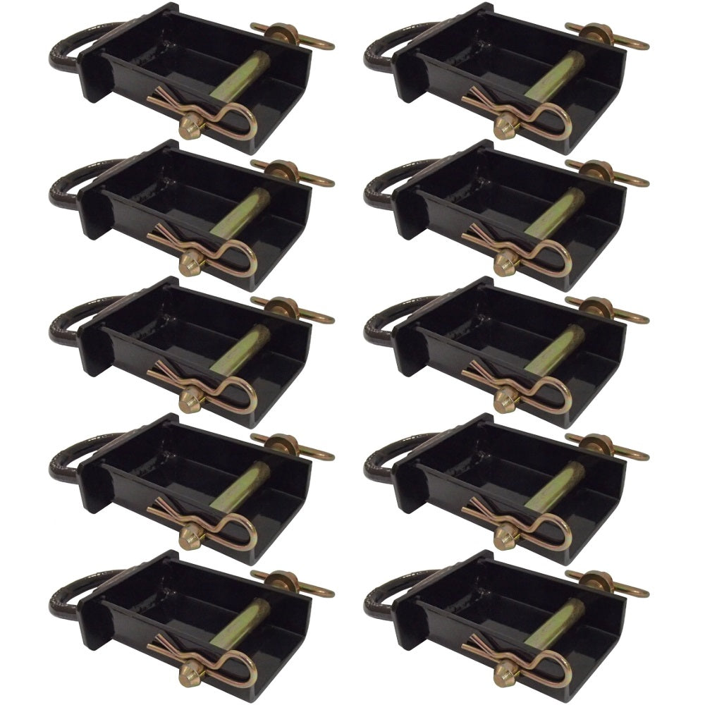 (10-Pk) New Removable Stake Pocket D-Rings For Flatbeds Trucks Trailers