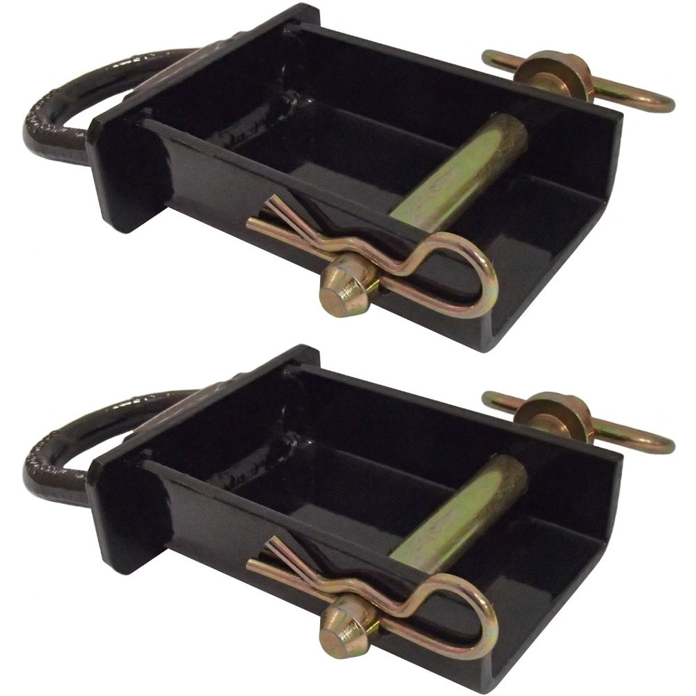 2 Pack Trailer Stake Pocket D-Rings for Flatbed Utility Capacity 12000#s