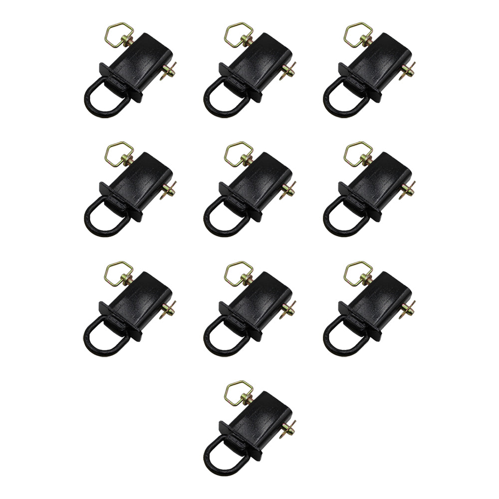 (10-Pk) New Removable Stake Pocket D-Rings For Flatbeds Trucks Trailers