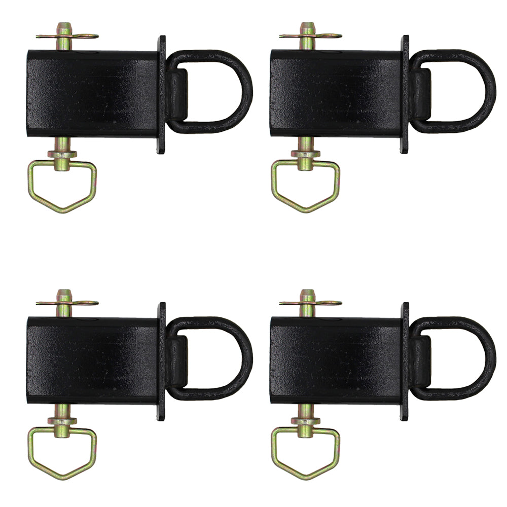 Set of Four Stake Pocket D-Rings PK-SPTD Secures Cargo by Adding Tie-Down Points