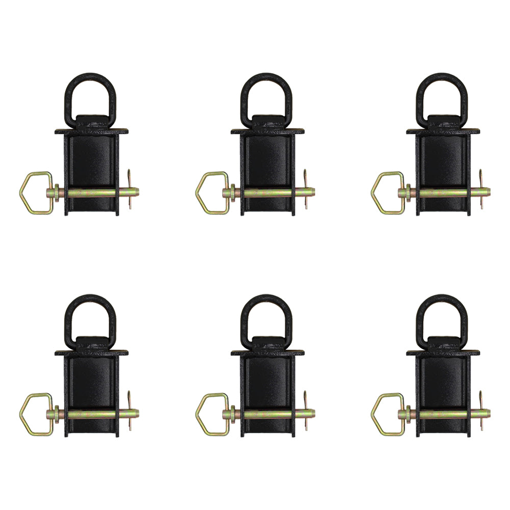 Six New Removable Stake Pocket D-Rings for Flatbed & Utility Trailers w/ Pockets