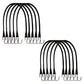10 PACK 21" Heavy Duty Tarp Straps Tie Down Bungee Cords S-Hook Boat Covers