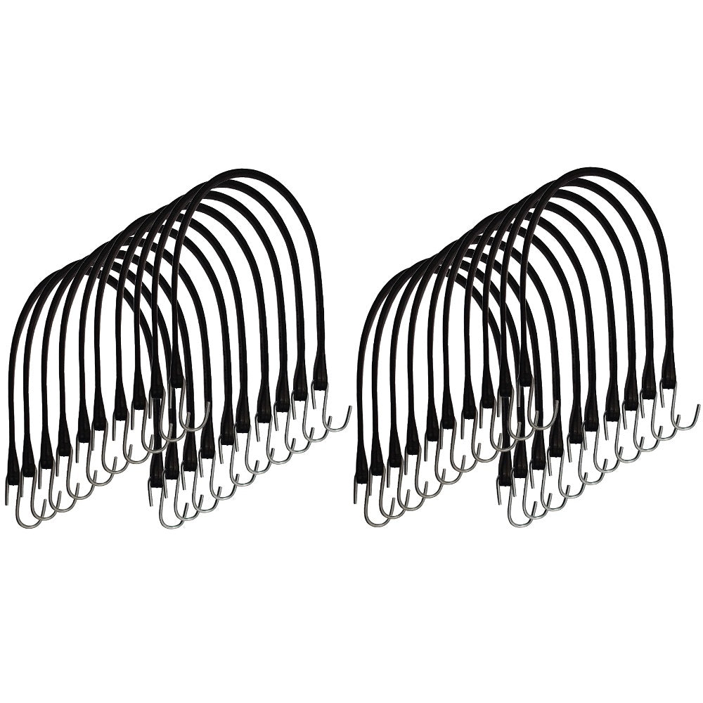 (20) 21" Tarp Tie Down Heavy Duty Rubber Bungee Strap Cords for D-Rhino 8001014