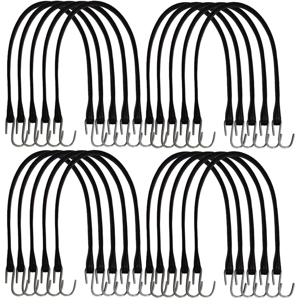 (20) 21" Tarp Tie Down Heavy Duty Rubber Bungee Strap Cords for D-Rhino 8001014