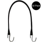 (30) 21" Rubber Tarp Straps Black Heavy Duty w/ Hooks Natural Fasten Bungee Cord