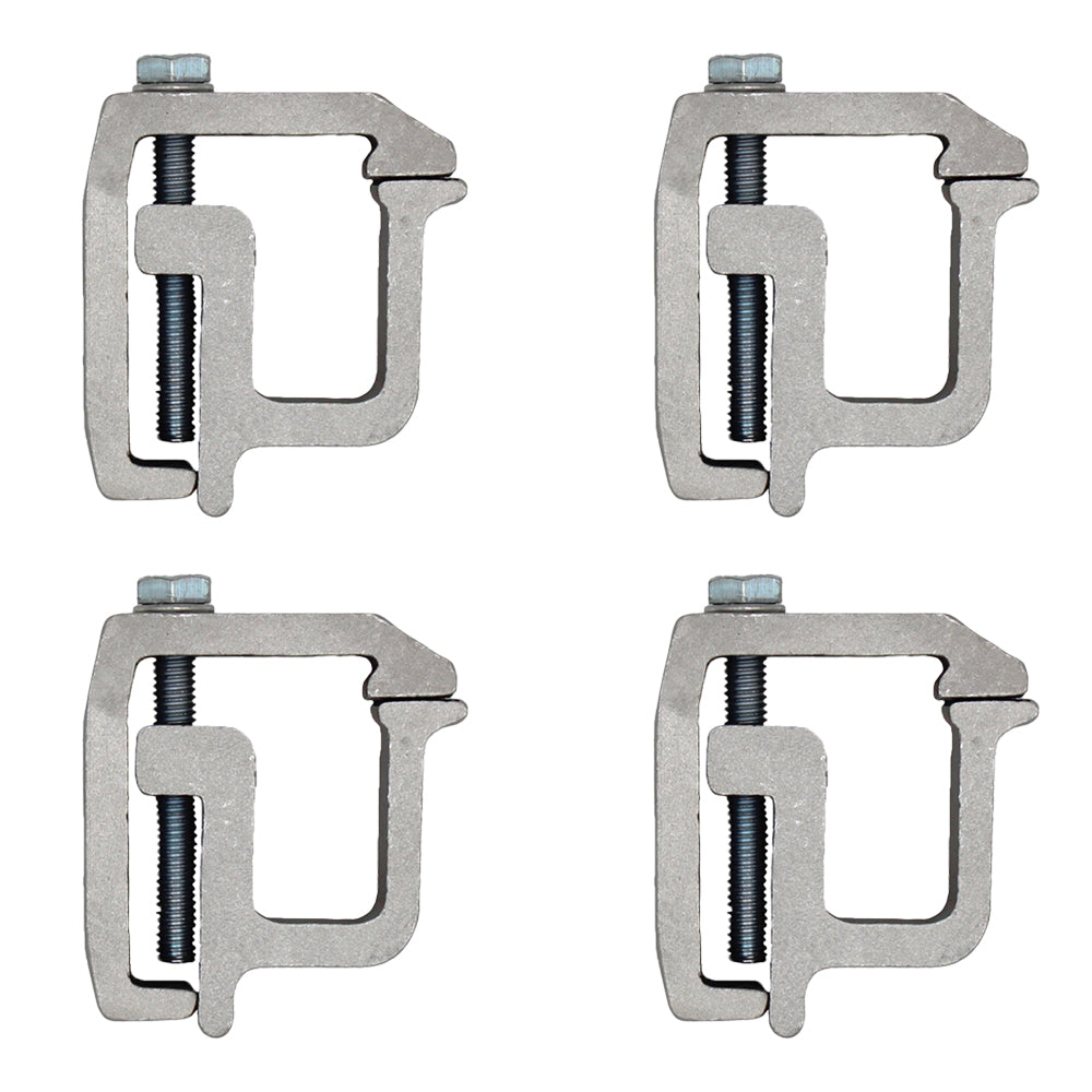 (4) New Heavy Duty ALUMINUM MOUNTING CLAMP for Truck Cap Topper Camper RV Rail