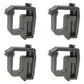 4 x Heavy Duty Aluminum Truck Cap Topper Camper Shell Mounting Clamps