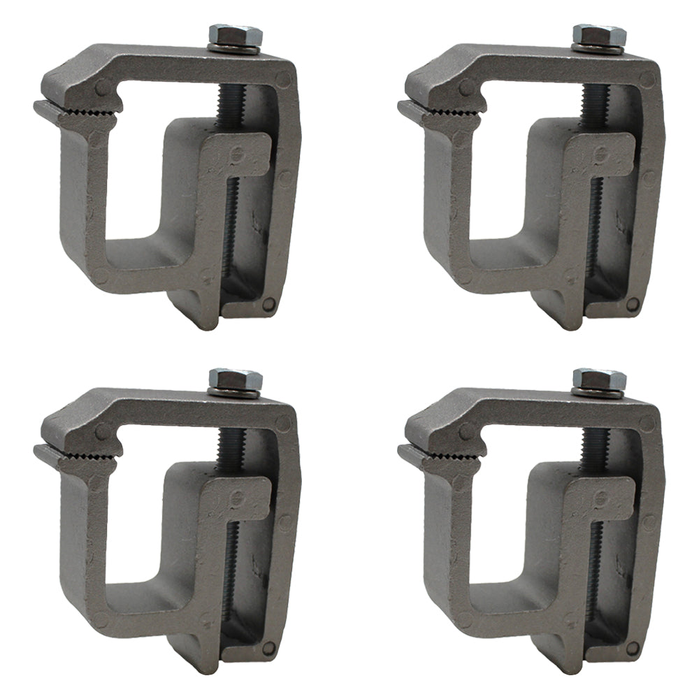 (4) New Heavy Duty ALUMINUM MOUNTING CLAMP for Truck Cap Topper Camper RV Rail