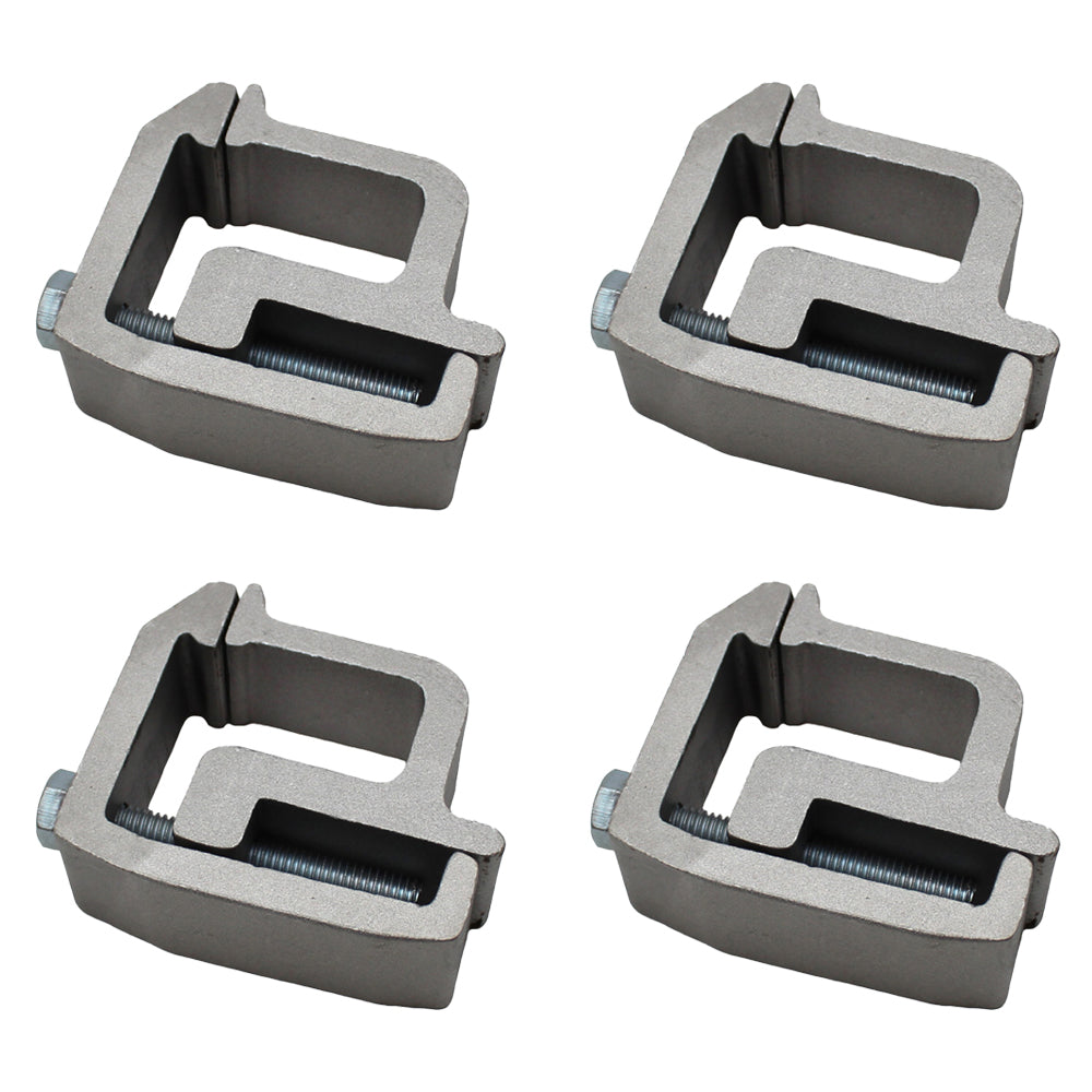 4 x Heavy Duty Aluminum Truck Cap Topper Camper Shell Mounting Clamps