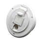 (1) RV Camper Trailer Round White Electric Power Cord Cable Hatch Cover