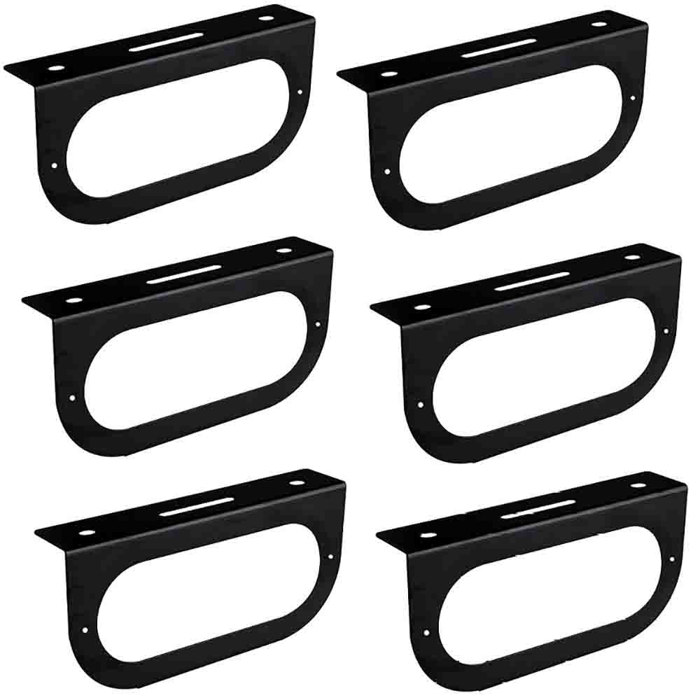 Qty 6: 6" Oval Light Mounting Bracket Fits Universal Products Replaces 421-09
