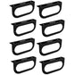 (8) Black 6" Inch Oval Brake Light Mounting Brackets for Truck RVs Campers