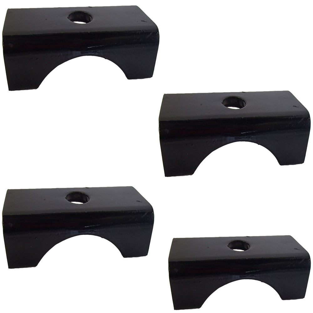 SP-3 Four Trailer Axle Spring Perch Seats For 3" Round Tube Mount Steel Weld On