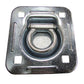 Flush Mount D-Ring - 1.5" Recessed Tie-Down Anchor for Trailers Trucks Cargo