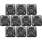 10 pk Flush Mount Recessed Ring Trailer Cargo Tie Down Control D-Rings 6000 lbs.