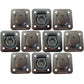 10 pk Flush Mount Recessed Ring Trailer Cargo Tie Down Control D-Rings 6000 lbs.
