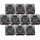 (10) Flush Mount D-Ring 1.5" Recessed Tie-Down Anchor for Trailers Trucks Cargo