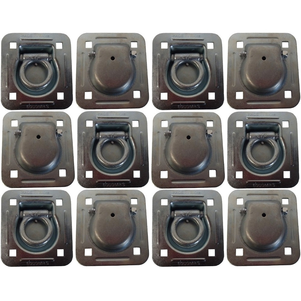 Qty 12: 1-1/2" Bolt-on Recessed D-Ring Fits Universal Products Replaces RDR5