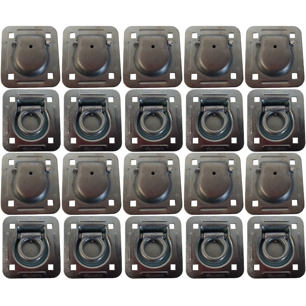 Qty 20: 1-1/2" Bolt-on Recessed D-Ring Fits Universal Products Replaces RDR5