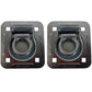 Qty 2: 1-1/2" Bolt-on Recessed D-Ring Fits Universal Products Replaces RDR5