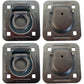 Qty 4: 1-1/2" Bolt-on Recessed D-Ring Fits Universal Products Replaces RDR5