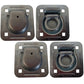 4 Recessed Anchor Point Tie Down Cargo Truck Container Quad Van Trailer D-Rings