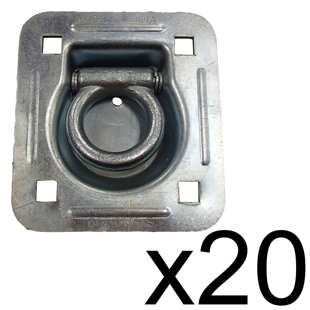 Qty 20: 1-1/2" Bolt-on Recessed D-Ring Fits Universal Products Replaces RDR5