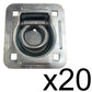 20 Pack Truck Trailer D-Ring 6,000 lb. Capacity Anchor Tie down Recessed D-Ring