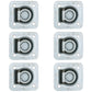 Pack of 6 Truck Trailer Ring Tie down 6,000 lb. Capacity Recessed D-Rings