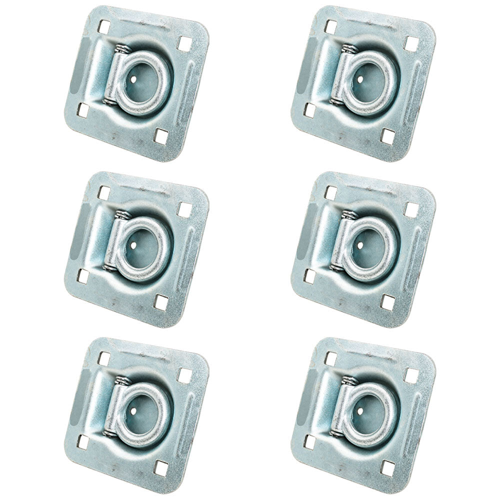 Qty 6: 1-1/2" Bolt-on Recessed D-Ring Fits Universal Products Replaces RDR5