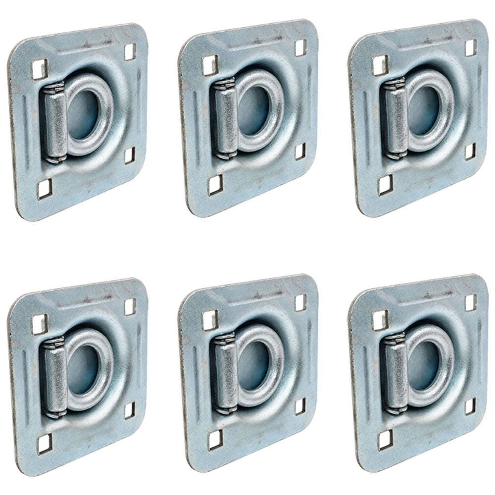 Qty 6: 1-1/2" Bolt-on Recessed D-Ring Fits Universal Products Replaces RDR5