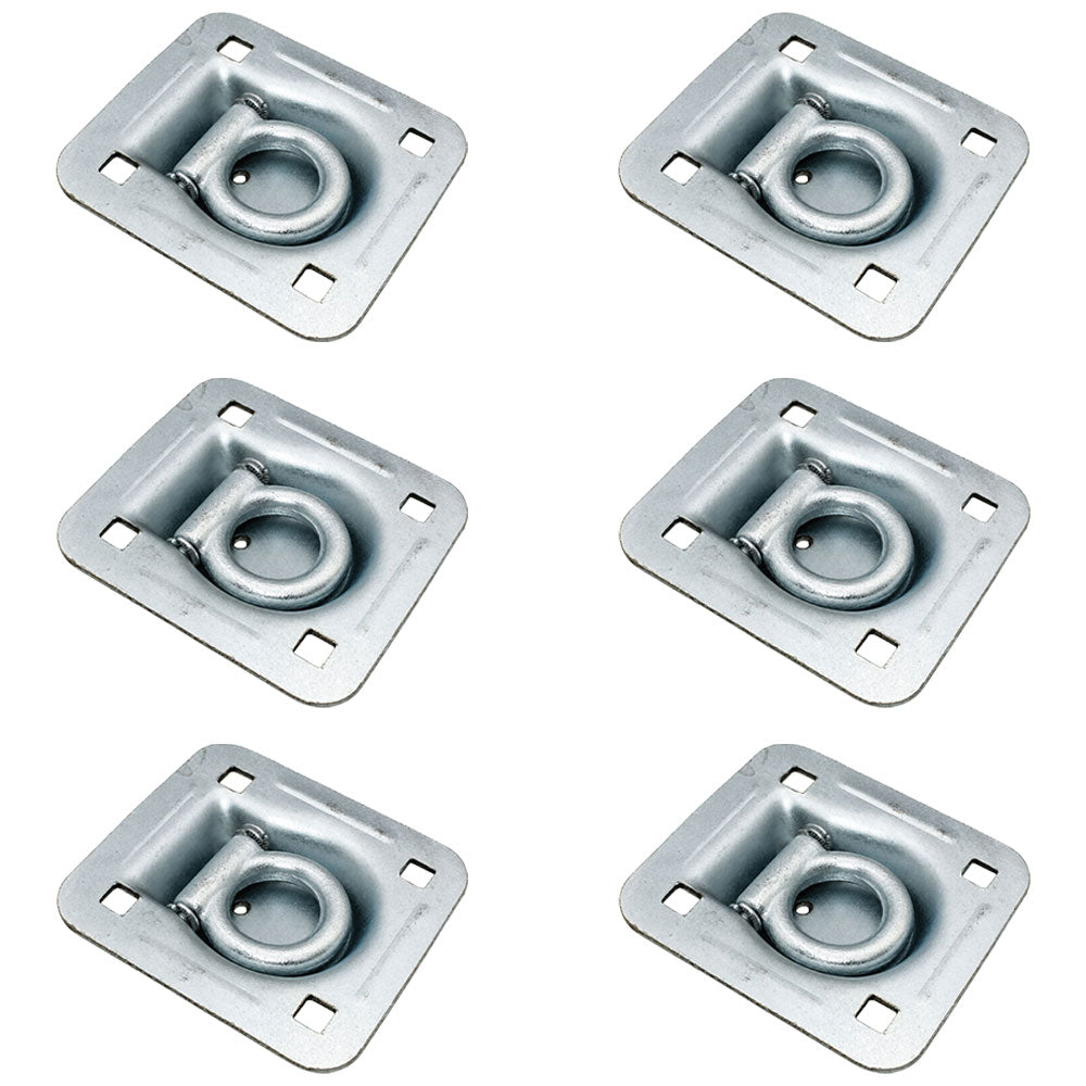 Qty 6: 1-1/2" Bolt-on Recessed D-Ring Fits Universal Products Replaces RDR5