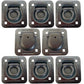 8 Pack Truck Trailer D-Ring 6,000 lb. Capacity Anchor Tie down Recessed D-Rings