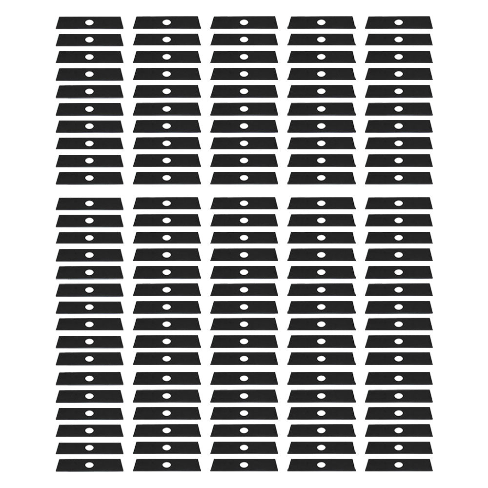 Qty 130: 8" x 2" x 0.125" x 1" Edger Blade Fits Green Machine Replaces 237001
