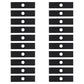 Qty 20: 8" x 2" x 0.125" x 1" Edger Blade Fits Green Machine Replaces 237001