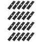 Qty 20: 8" x 2" x 0.125" x 1" Edger Blade Fits Echo Replaces 69601552632