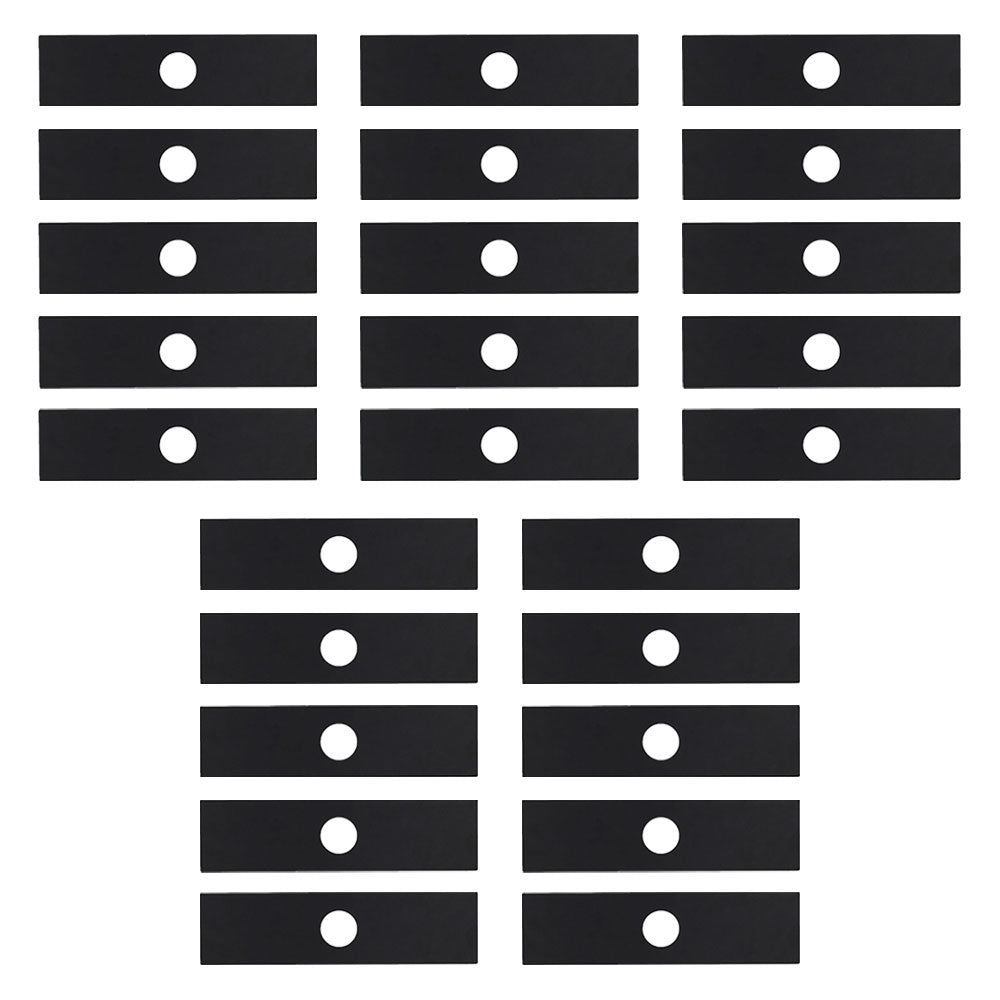 Qty (25) Edger Blade, 8" x 2" x 0.125" x 1"   Fits Stihl Replaces 4133 713 4101