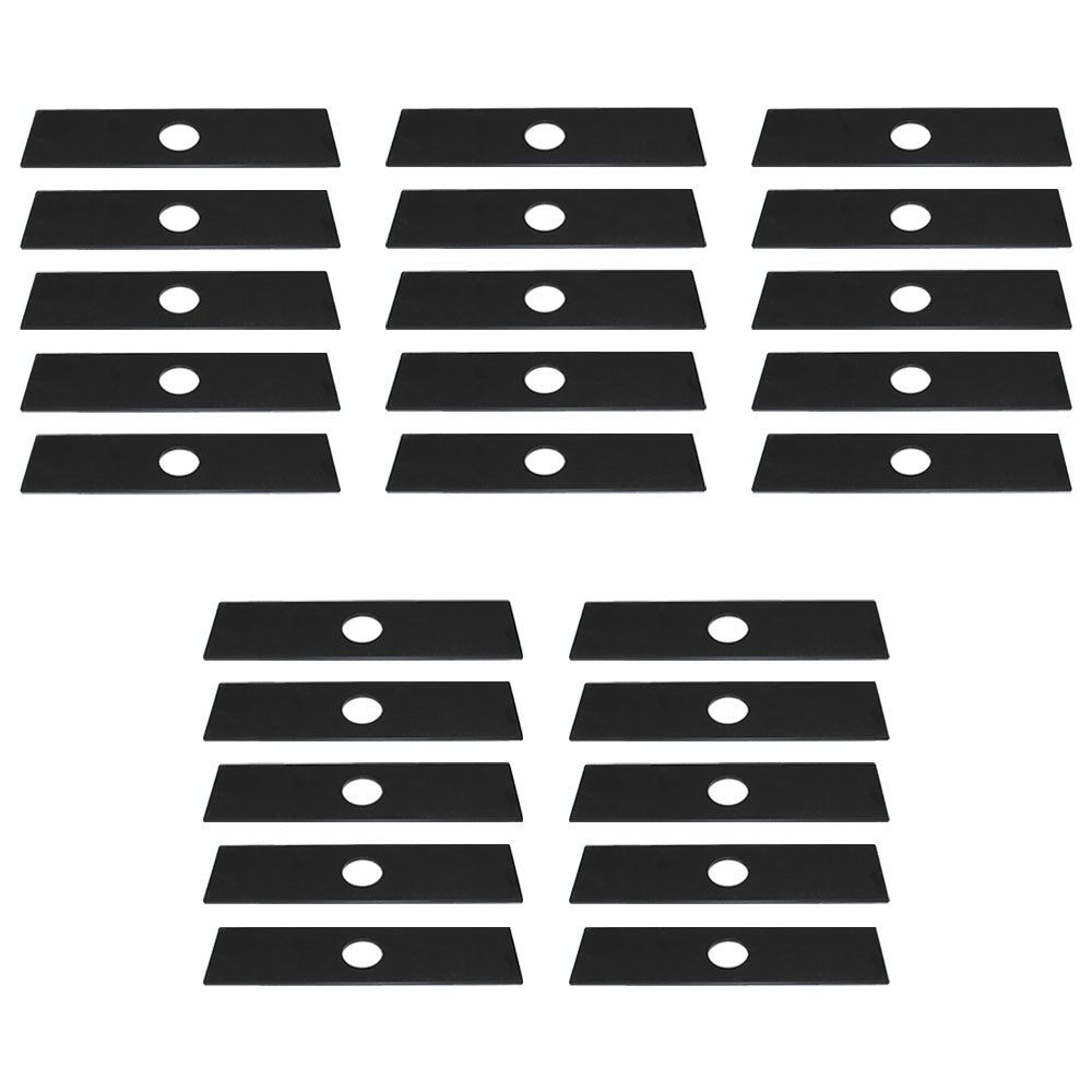 Qty (25) Edger Blade, 8" x 2" x 0.125" x 1"   Fits Green Machine Replaces 237001