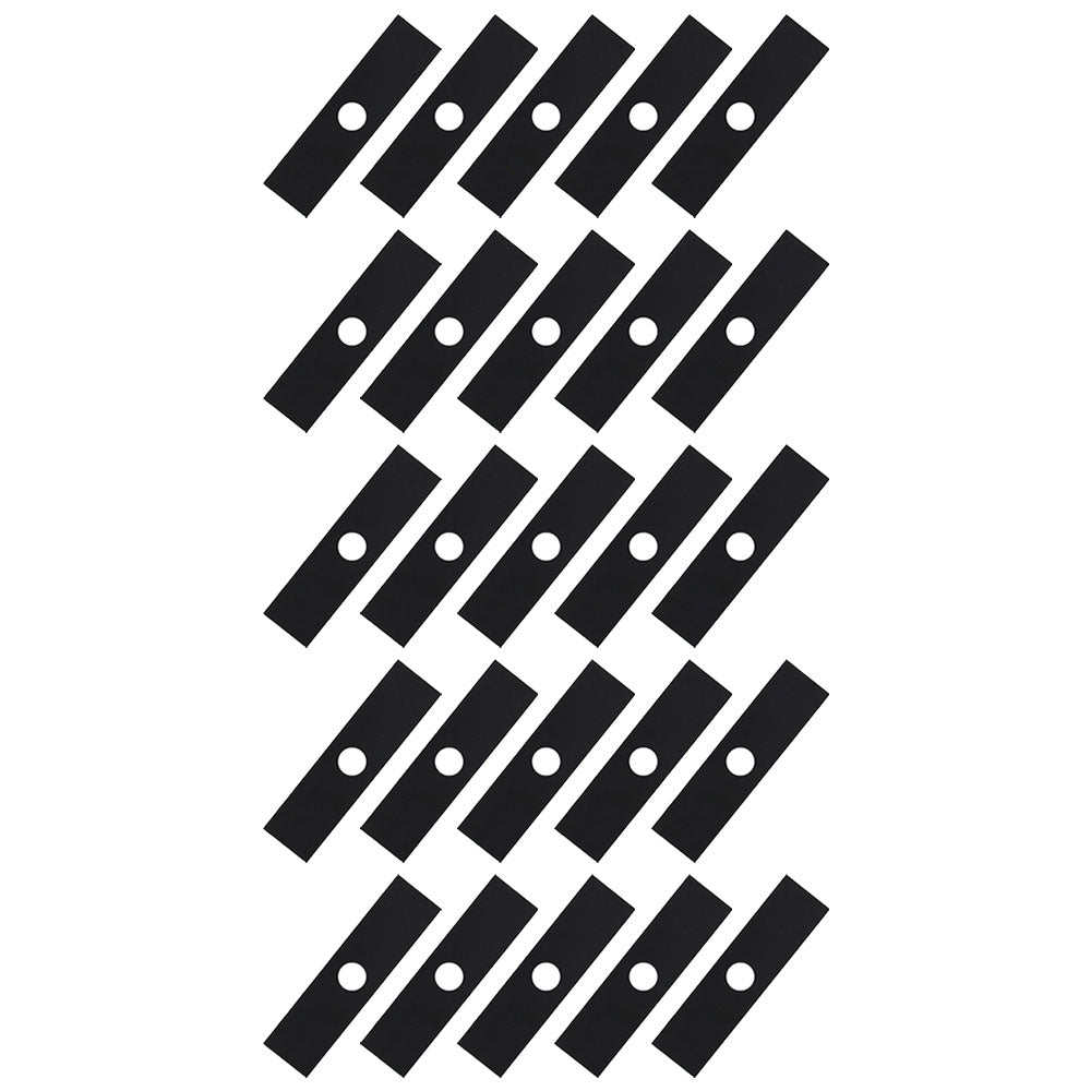 Qty (25) Edger Blade, 8" x 2" x 0.125" x 1"   Fits Red Max Replaces 26367-15110