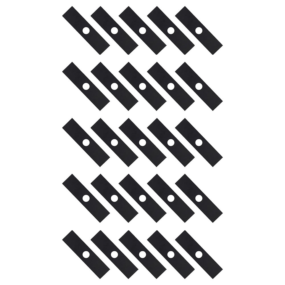 Qty (25) Edger Blade, 8" x 2" x 0.125" x 1"   Fits Red Max Replaces 26367-15110