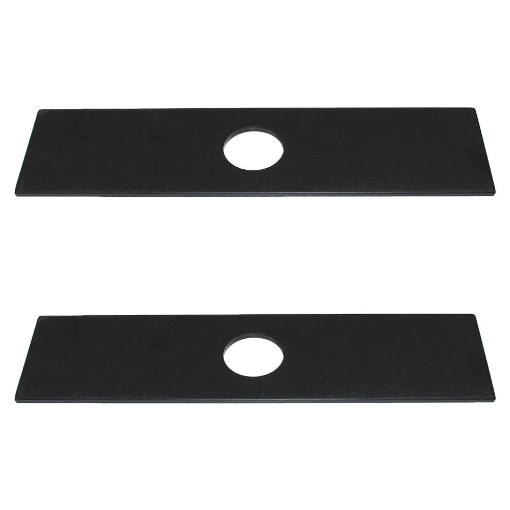 Qty 2: 8" x 2" x 0.125" x 1" Edger Blade  Fits Green Machine Replaces 237001