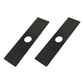 Qty 2: 8" x 2" x 0.125" x 1" Edger Blade  Fits Green Machine Replaces 237001