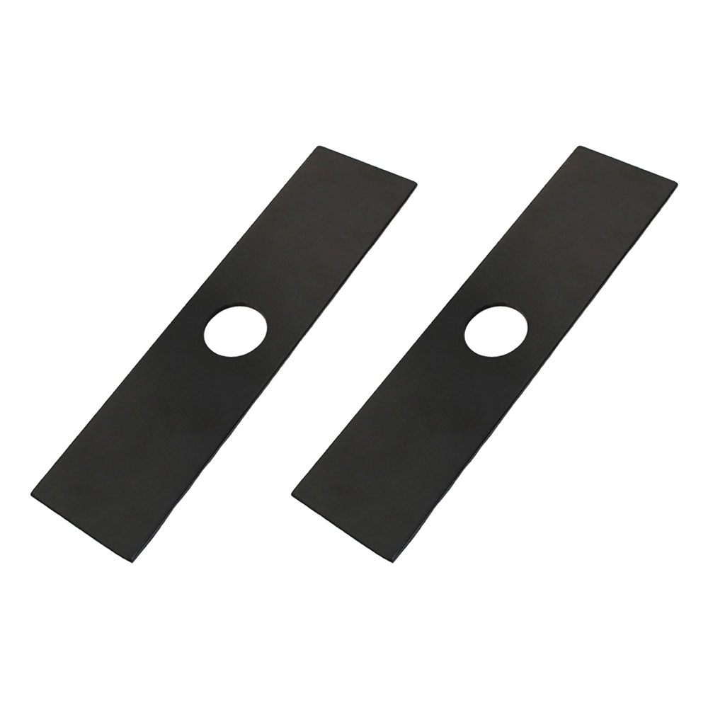 Qty 2: 8" x 2" x 0.125" x 1" Edger Blade  Fits Green Machine Replaces 237001