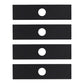 Qty 4: 8" x 2" x 0.125" x 1" Edger Blade  Fits Stihl Replaces 4133 713 4101