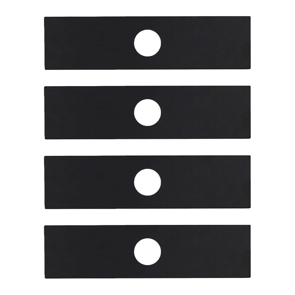 Qty 4: 8" x 2" x 0.125" x 1" Edger Blade  Fits Stihl Replaces 4133 713 4101