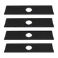 Qty 4: 8" x 2" x 0.125" x 1" Edger Blade  Fits Red Max Replaces 26367-15110